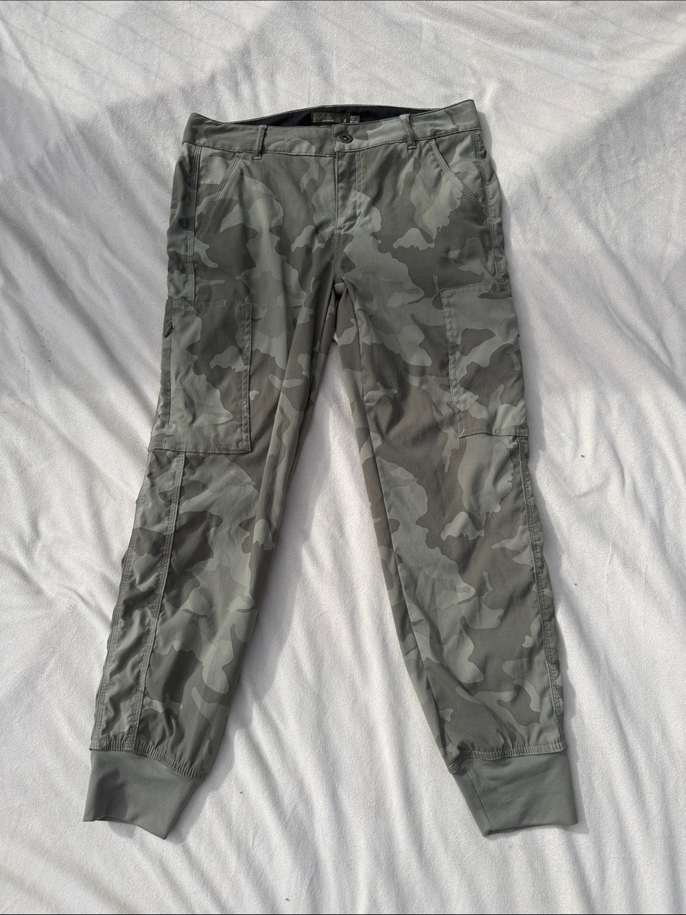 PrAna Camouflage Jogger Capri - Gray Camo